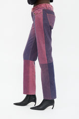 Marine Serre Regenerated Panelled Jeans