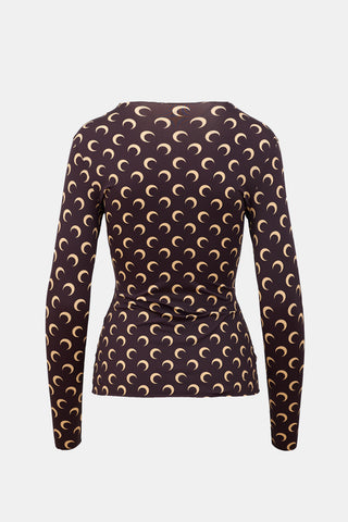 Marine Serre Borderline Jersey Moon Top