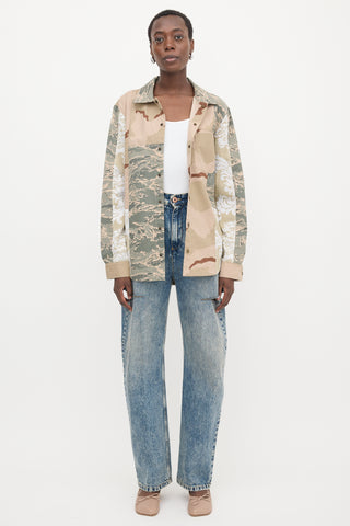 Marine Serre Desert Patchwork Jacket