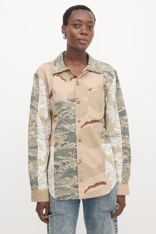Marine Serre Desert Patchwork Jacket