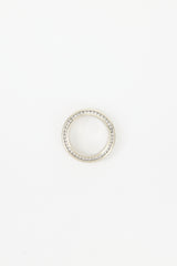 Mark Lash 19K White Gold & Diamond Ring