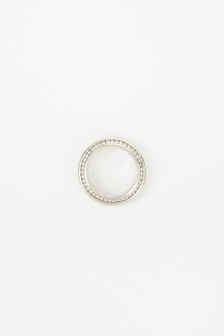 Mark Lash 19K White Gold & Diamond Ring