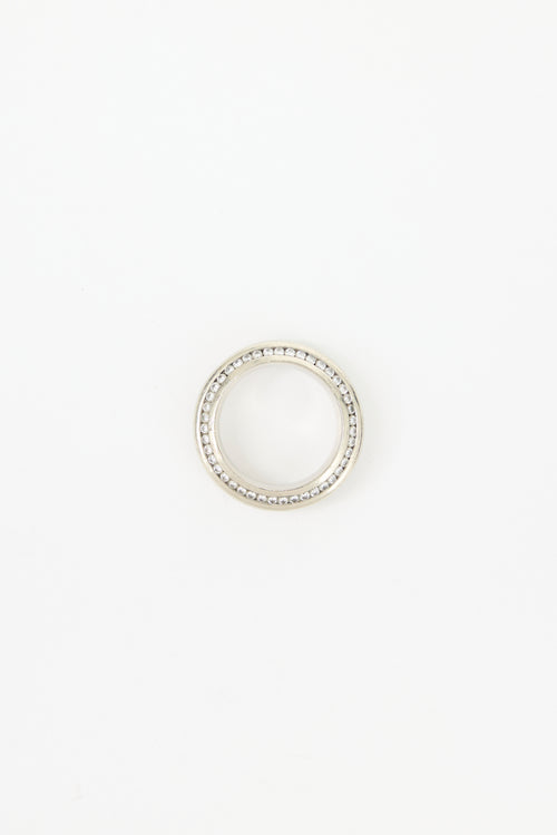 Mark Lash 19K White Gold & Diamond Ring