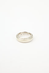 Mark Lash 19K White Gold & Diamond Band Ring