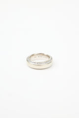 Mark Lash 19K White Gold & Diamond Band Ring