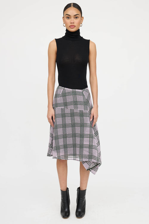 Marlene Birger Asymmetrical Lace Skirt