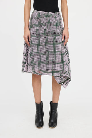 Marlene Birger Asymmetrical Lace Skirt