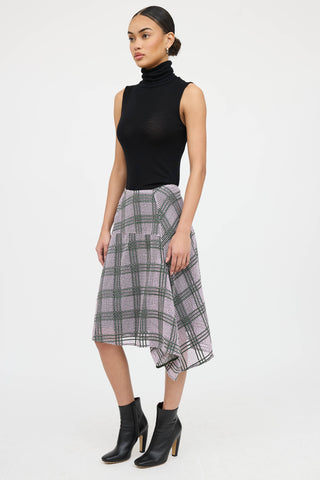 Marlene Birger Asymmetrical Lace Skirt