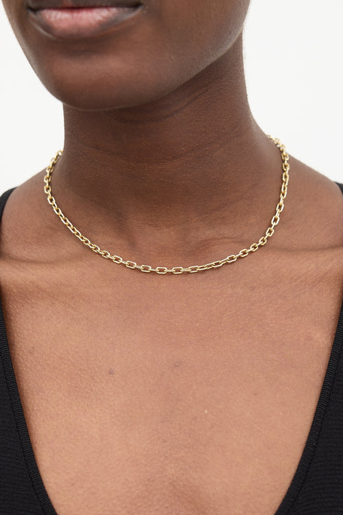 Marlo Laz 14K Yellow Gold Elongated Cable Chain