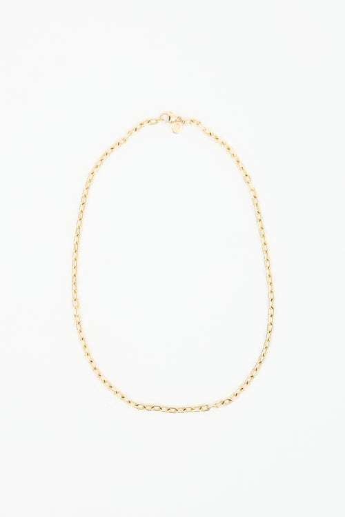 Marlo Laz 14K Yellow Gold Elongated Cable Chain
