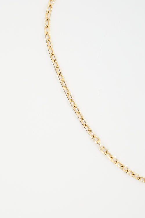 Marlo Laz 14K Yellow Gold Elongated Cable Chain