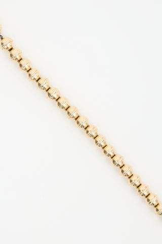 Marlo Laz 14K Yellow Gold Squash Blossom Bead Bracelet