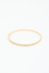 Marlo Laz 14k Yellow Gold & White Diamond Juli Bangle