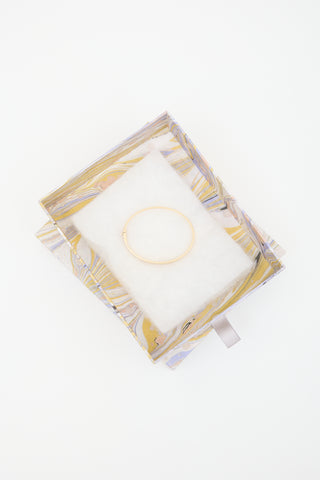 Marlo Laz 14k Yellow Gold & White Diamond Juli Bangle
