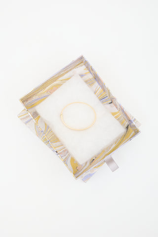 Marlo Laz 14k Yellow Gold & White Diamond Juli Bangle