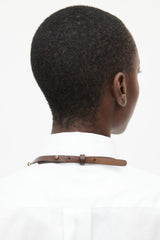Marni Aged Gold & Purple Gem Necklace