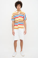 Marni Asymmetric Striped Polo