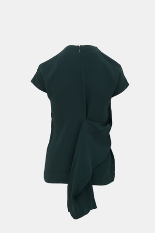 Marni Asymmetrical Draped Top