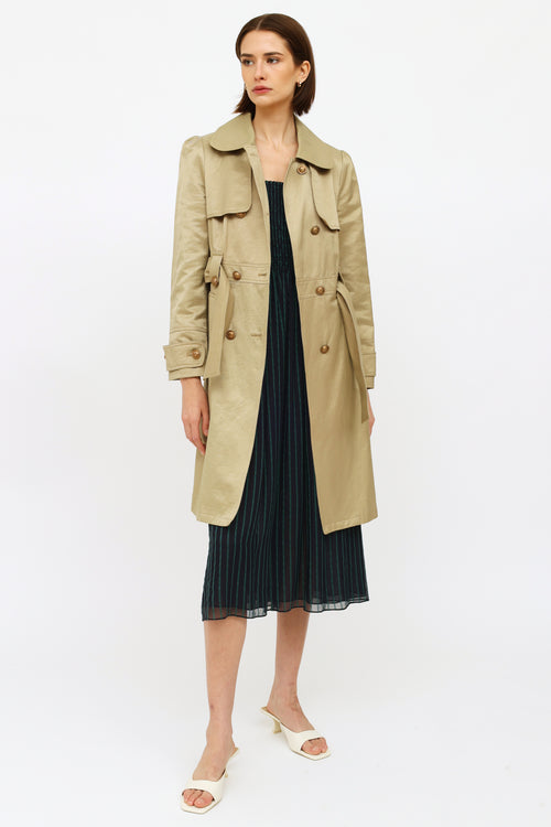 Marni Beige Double Breasted Trench Coat