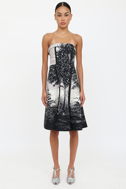 MarniStrapless Midi Dress