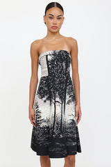 MarniStrapless Midi Dress