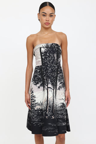 MarniStrapless Midi Dress