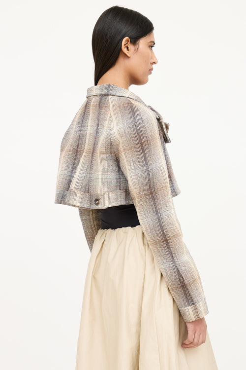 Marni Wool Cropped Tweed Jacket