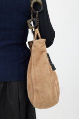 Marni Beige Suede Chain Bag
