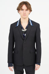 Marni Grey Wool & Mohair Blazer
