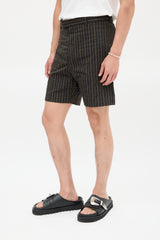 Marni Black & Brown Plaid Short