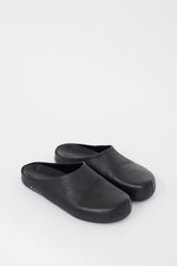 Marni Black Leather Fussbett Clog
