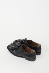 Marni Black Leather Tassel Loafer