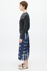 Marni Black Metallic & Dark Green Cardigan