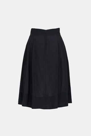 Marni Sheer Pleated Midi Skirt