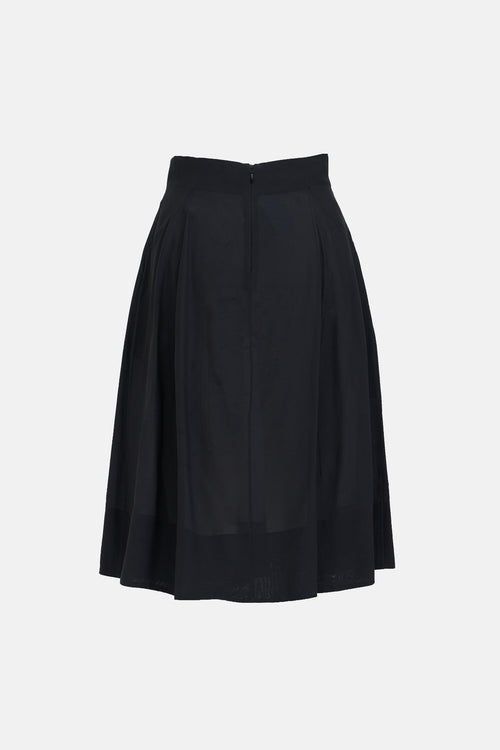 Marni Sheer Pleated Midi Skirt