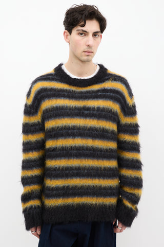 Marni Black & Multi Mohair Fuzzy Wuzzy Sweater