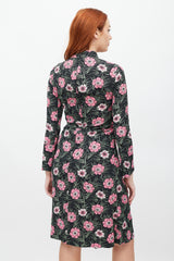 Marni Black & Multicolour Floral Dress