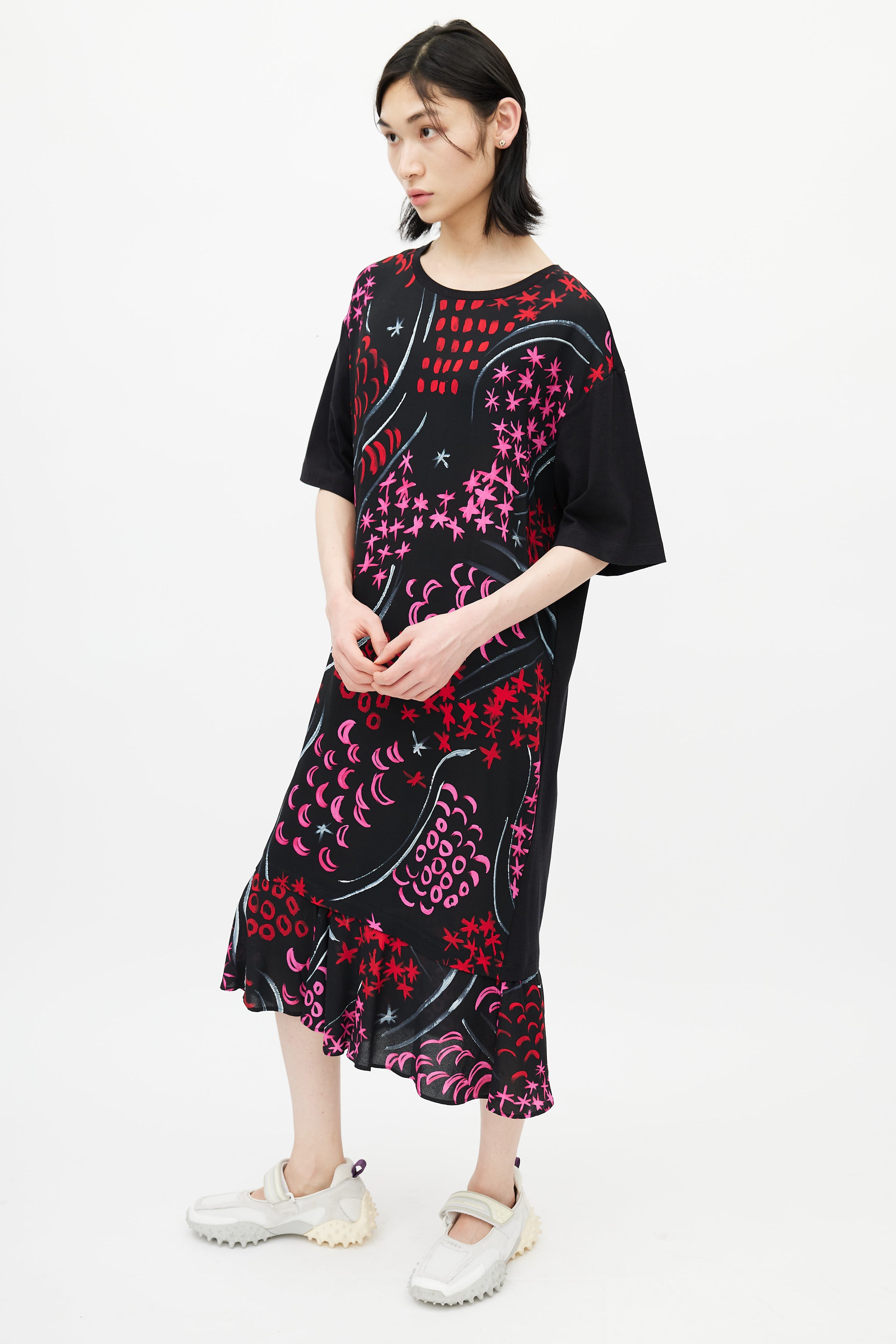 marni t shirt dress Marni Graphic T-Shirt Dress - Ivory