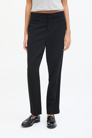 Marni Black & Navy Tuxedo Slim Trouser