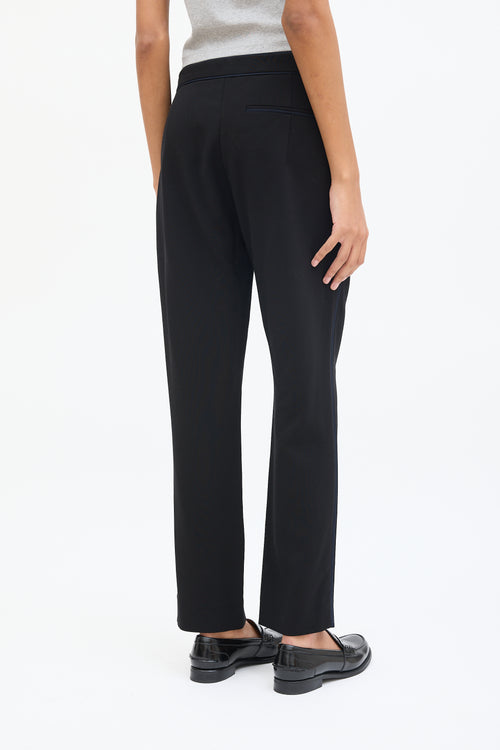 Marni Black & Navy Tuxedo Slim Trouser