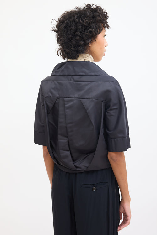 Marni Black Nylon Half Sleeve Jacket