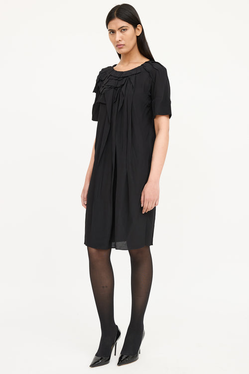 Marni Ruffle Pleated Dress