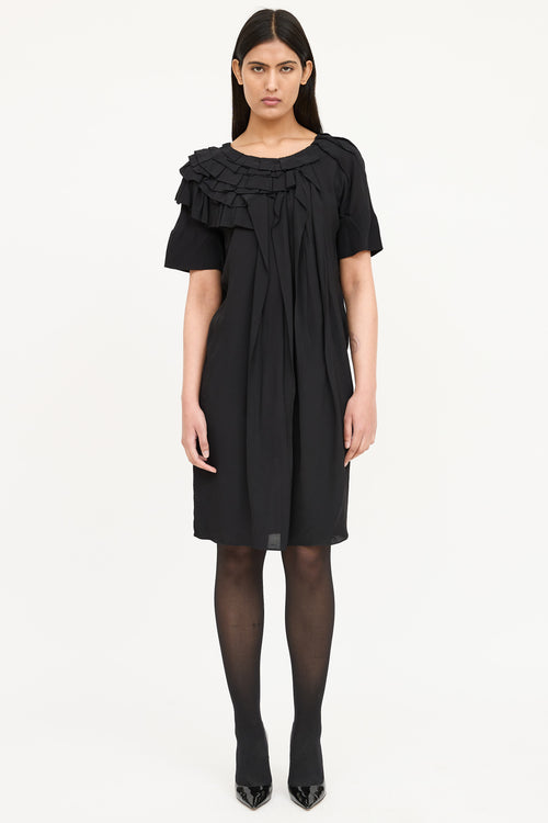 Marni Ruffle Pleated Dress