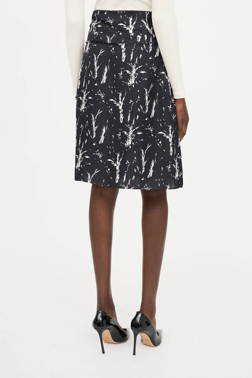 MarniSilk Pattern Midi Skirt