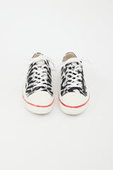 Marni White & Black Patterned Sneaker