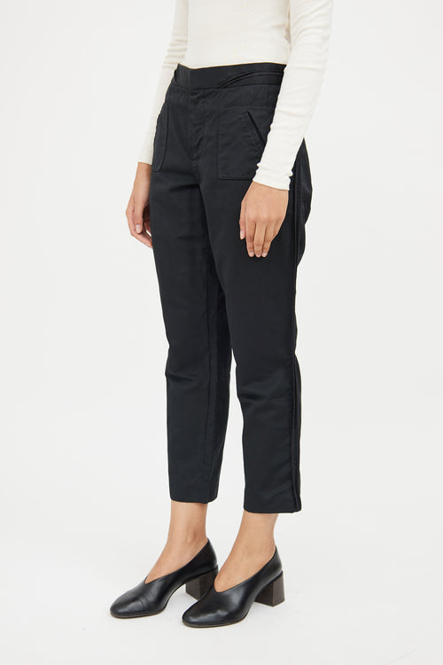 Marni Black Pleat Square Straight Pant