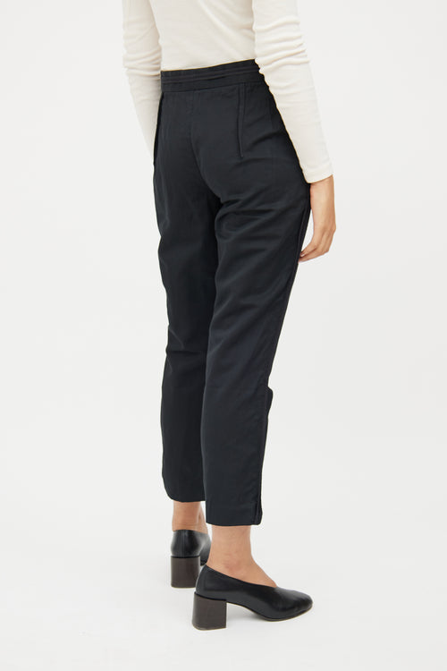 Marni Black Pleat Square Straight Pant