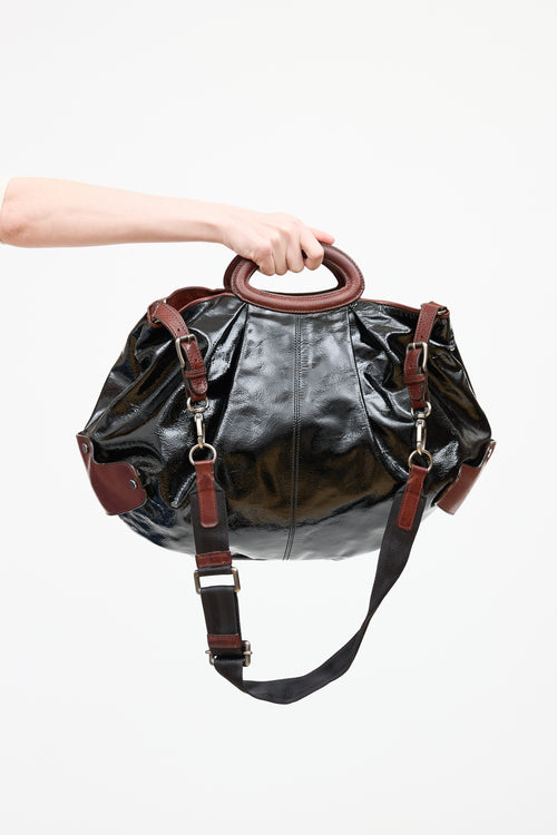 Marni Patent Leather Balloon Shoulder Bag