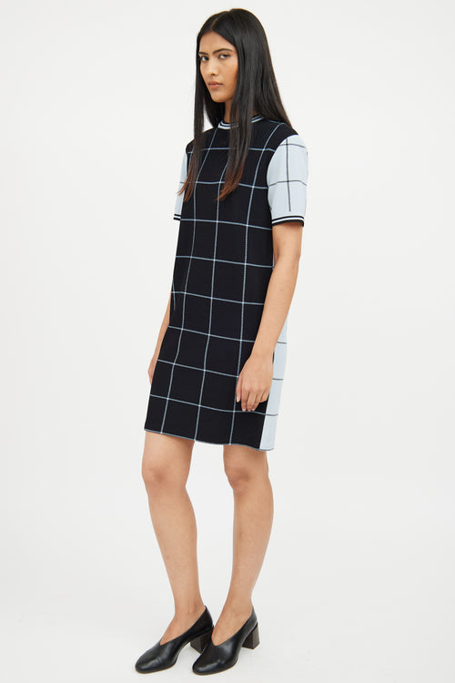 Marni Navy & Blue Check Dress