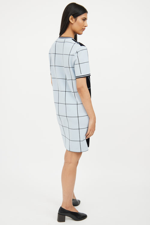 Marni Navy & Blue Check Dress